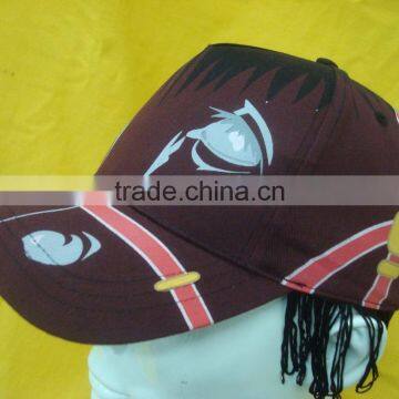 100% cotton crazy hats with printing LOGO