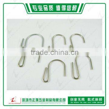 Stainless steel fixed eye snap hook S hook metal hook for packaging accessories