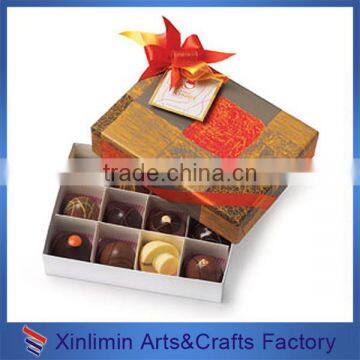 Customized cardboard custom boxes with logo for chocolate