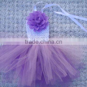 Crochet Top Tutu Lined Kids Mini Short Skirt photo-5
