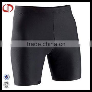 Blank black custom compression shorts men