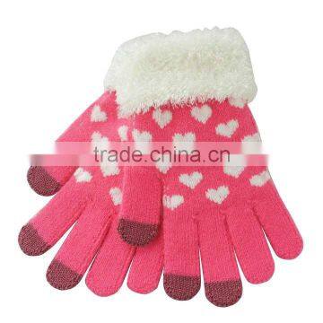 Fashion Jacquard Touch Screen Gloves Phone Gloves