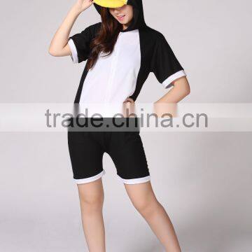 Wholesale Penguin Pattern Lady's Cotton Home Wear Cartoon Animal Girls Summer Onesie photo-3