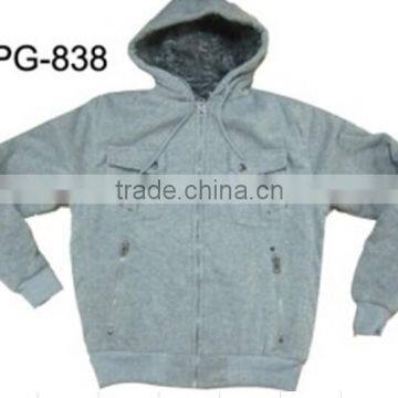 Men's Hooded Sweatshirt,Zip up Fleece Jacket Knit Hoodies(PG-838)