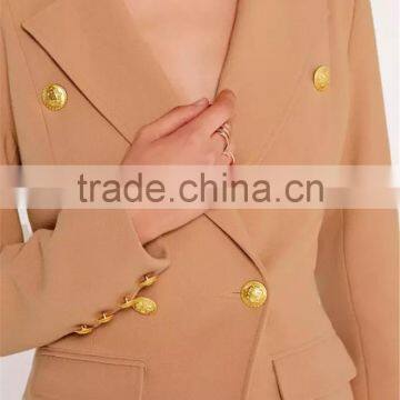 MGOO Custom Made Women Short Slim Fitting Suit Blazers Nude Blazer Military One Button Office Blazers photo-5