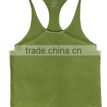 Cotton And Spandex Mens Blank Gym Tank Top photo-3