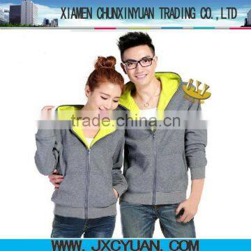Fashion Custom Zipper up Cotton Hoodies/sweatshirt With Pocket Made in China photo-2
