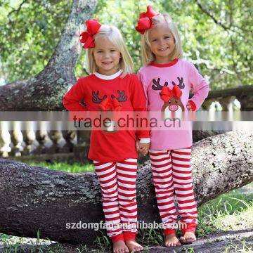 Wholesale Christmas Pajamas Clothing Children Reindeer Nightgown Boys And Girls Cute Sleepwear