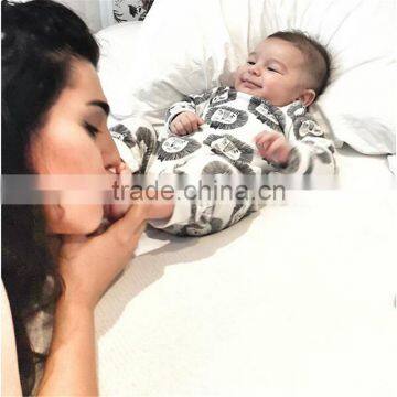 S60692B Baby Boy Girl Clothes Long Sleeve Rompers Toddler Coveralls Infant Jumpsuits Children Clothing Candy Print Summer Romper photo-2