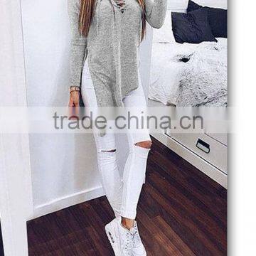 Women Long Sleeve T-shirt Irregular Ruffle Blouse Long Sleeve Tops Size S-XL Casual Shirt for Woman photo-3
