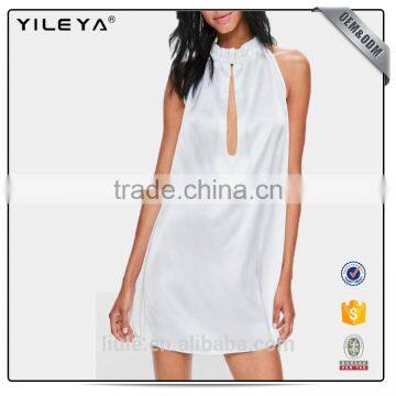 Woman Fashion Summer Evening Dress Latest Sexy Dress Designs One Piece Cotton Loose Swing Dress photo-3