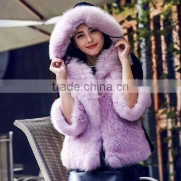 Women Fashion Faux Fur Coat /Winter Rabbit Fur Coat