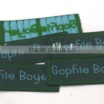 Customized Garment Shoe Labels/woven Labels/main Label/embroidered Tag Straight Cut WSC-001 photo-6