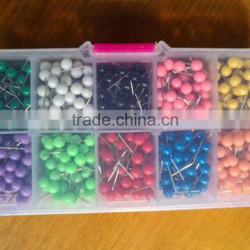 Colorful 1/8 Inch Map Push Pin Map Tack Each Color 100pcs photo-2