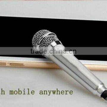 Factory Oem Good Quality Mobile Phone Microphone , Wired Mobile Phone Microphone for Mobile Phone Sing Song photo-3
