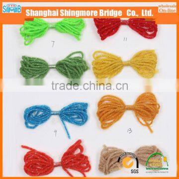 Hand Knitting Yarn Supplier Hot Sales Cheapest Price Blended Acrylic Polyester Lurex Yarn in High Quality photo-6