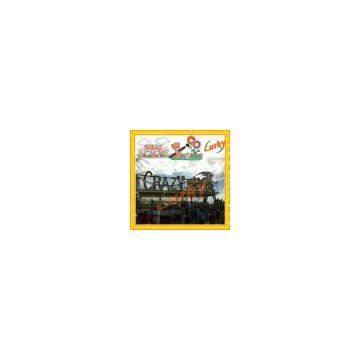 2013 Popular amusement sliding dragon mini roller coaster rides for sale