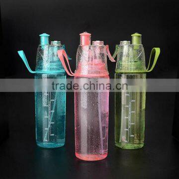 OEM New Hight Quality Plastic Sports Drinking Mist Spray Water Bottle Promotional Gifts photo-2