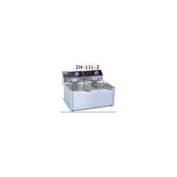 Mcdonalds Potato Chips Kitchen Deep Fryer , Commercial Table Top Deep Fryer With Timer