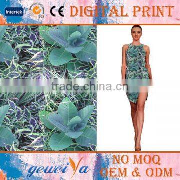 Custom Fake Silk Garment Digital Printing Polyester Fabric