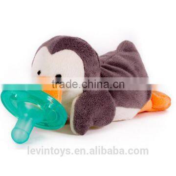 Phthalate Free Super Soft WubbaNub Plush Animal Baby Penguin Body Pacifier Toys