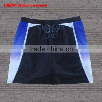 Blue black sublimated ladies cheerleading dance skirts