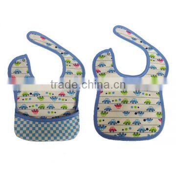 wholesale car pattern printed baby bibs 100% cotton