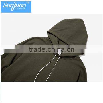 High Quality Long Sleeve Drawstring Kangaroo Pocket Sleeve Webbing Ninjal Hoodie photo-3