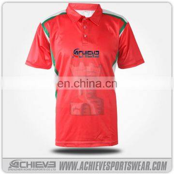 Wholesale sublimation cricket shirts printed cricket jerseys