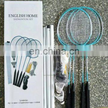 4 Badminton Racket Beach Badminton Shuttlecock Set With Net