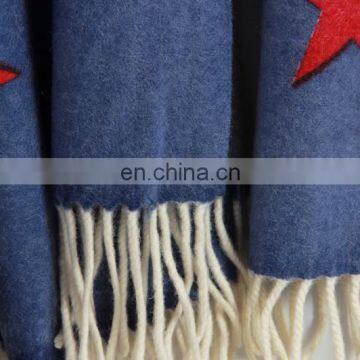 Inner Mongolian Factory Wholesale Fashion Lambs Wool Printed Scarf Woolen Thick Autumn Winter Warm Ladies Luxury Travel Blanket photo-5