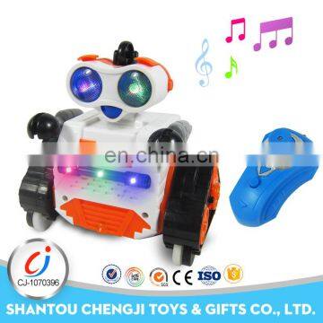 Hot sale safety plastic battery operated educational walking mobile robot