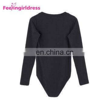 Pure Color Slim V-Neck Long Sleeve Adult Bodysuit One Piece Party Wear Jumpsuits photo-6