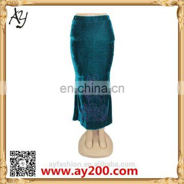 OEM service custom design stretchy women wear fashion pencil skirts casually