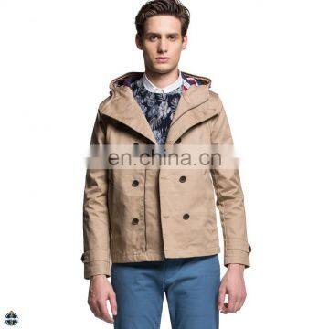 T-MC001 Khaki Men Wholesale Winter Casual Fitted Coat