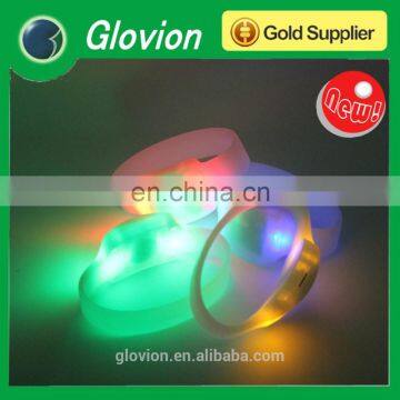 High quality sound activated silicone bracelet led for party