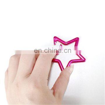 Promotional Colorful Fashion High Quality Five-pointed Star Shaped Aluminum Climbing Carabiner photo-2
