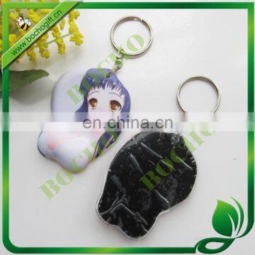 breast girl key chain