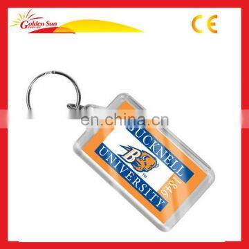 Promotional Customized Acrylic Keychain Photo Frame(Blank Keyring)