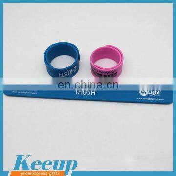 Hot Sale Customized Silicone Slap Wristband Best Promotional Gift