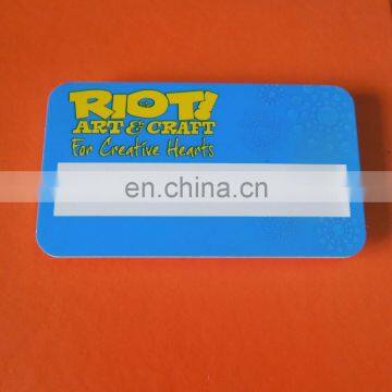 reusable plastic printing company name logo badge