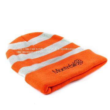 Custom Jacquard High Quality Embroidery POM POM Beanie photo-2