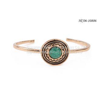 2019 New Style Bangle Cuff HC06-10886 ,New Style Bangle Cuff, Metal Bangle Cuff, Turquoise Bracelet