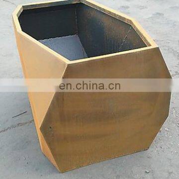 Polygonal Metal Planter Boxes for Outdoor Garden Decoration