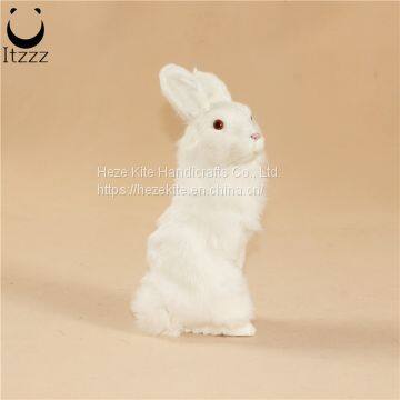 2019 High Quality Simulation Animals Lifelike Rabbit for Home Decoration photo-5