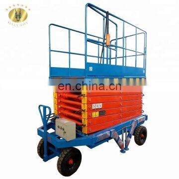 7LSJY Shandong SevenLift 8m electric hydraulic pneumatic pallet mini scissor electric motorcycle lift table