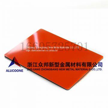 Pearl Red 5mm Dibond Exterior Aluminum Facade Panels