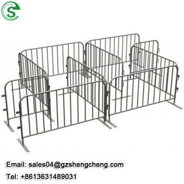 Metal Crowd Barricade 6.5 foot / fixed leg foot barrier