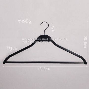 Super Long Black Plastic Hanger Set Factory Nice Anti-slip Pants Rack for Garment Store photo-2