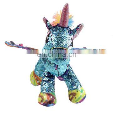 Manufacturers Custom Design Reversible Sequin Unicorn Stuffed Toy For Kids photo-5